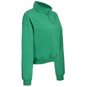 Sudadera Casual De Moda Estilo Polo Para Mujer