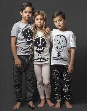 Pants Estampado Calacas Gris Ox