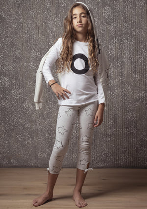 Leggins De Estrellas Gris