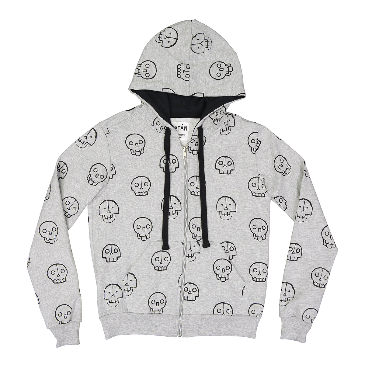 Sudadera Calaveras Gris