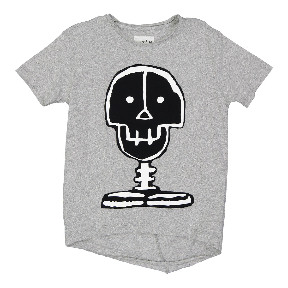 Playera Calavera Gris