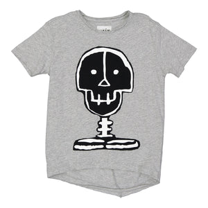 Playera Calavera Gris