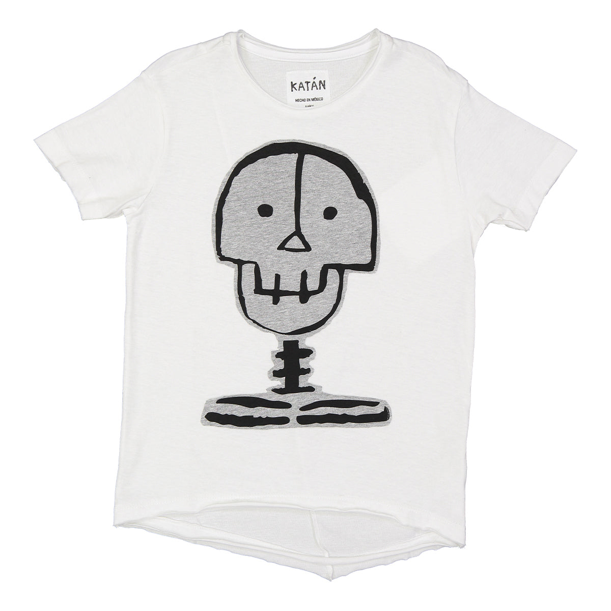 Playera Calavera Blanca