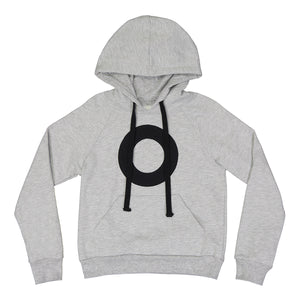 Hoodie estampado círculo Gris