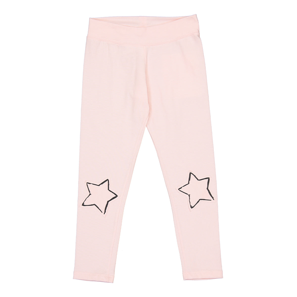 Leggins Aplicación de Estrellas Rosa